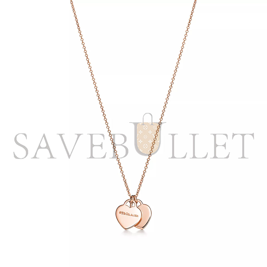 TIFFANY RETURN TO TIFFANY® DOUBLE HEART TAG PENDANT 60011669